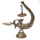 Brass Diya Stand Holder With Peacock Bird Design