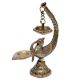 Brass Diya Stand Holder With Peacock Bird Design