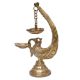 Golden BrassÂ Peacock Showpiece With 6 Wick Diya