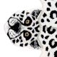 Rug Hand Tufted Snow Leopard Woolen Rug For Kids Room 