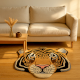 Rug Hand Tufted Woolen Tiger Face Rug