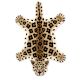 Rug Hand Tufted Woolen Leopard Shape Indoor Outdoor Rug