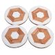 Hexagon Wood And Resin CoasterÂ In Set Of 4
