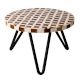 Wood And Resin Scandinavian Design Cake Stand and Planter Stool