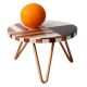 Wood And Resin Styler Cake Stand With Iron Legs