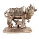 Brass Kamdhenu Statue In Golden Finish