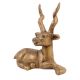 Brass Sitting Deer Figurine For Home Decoration