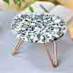 Terrazzo Wood Resin Cake Stand With Iron Legs