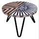 Sun Beam Wood And Resin Geometric Cake Stand With Iron Legs
