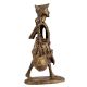 Brass African Man Carrying Water Statue