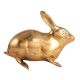 Brass Rabbit Figurine In Golden Finish