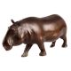 Brass SafariÂ Hippopotamus Statue In Dark Finish