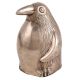 Cute Silver Metal Standing Penguin Statue