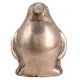Cute Silver Metal Standing Penguin Statue