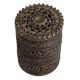 Brass Cylindrical Jewelry Box With lid Dhokra Art