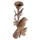 Brass Bird On Branch Candleholder