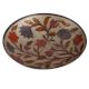 Brass Footed BowlÂ Â With Floral Enamel Work