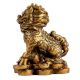 Golden LOL-FUN Feng Shui Lion Made Of Fish Bone