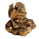Golden Lucky Buffalo And Frog Statue Made Of Fish Bone