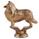 Handmade Brass Collie Dog Figurine