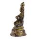 Brass Goddess Tara Statue On Lotus Pedestal
