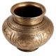 Brass Elephant And Floral Engraved Holy Water Pot