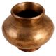 Brass Round Water Pot In Dark Finish