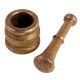 Brass Mortar And pestle Or Indian Kutni