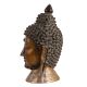 Brass Meditating Buddha Head Idol