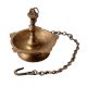 Brass Hanging Oil Wick Diya with Chain