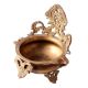 Hand Carved Ethnic Brass Urli With Legs