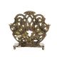 French Brass Art Nouveau Letter Rack And Stationery Holder