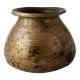 Brass Broad Round Pot In Back Finish