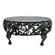 Black Wrought Iron Round Coffee Table