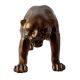 Handcrafted Resin Panther Figurine in Antique Finish