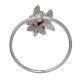 Brass Silver Butterfly Towel Ring