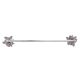 Silver Brass Butterfly Bathroom Towel Holder