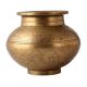 Etched Holy Brass Pot For Worship