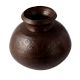 Brass  Ghada Planter Pot In Dark Finish