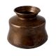 Rare BrassÂ South Indian Water Pot in Black Patina