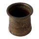 Vintage Brass Charnamrit Cup In Dark Finish
