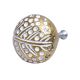 Fish Bone  Dotted Aluminum Knob