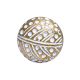Fish Bone  Dotted Aluminum Knob