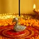 Antique Golden Miniature Brass Duck Agarbatti Holder Stand