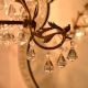 Set of 20 Clear Crystal Glass Faceted Diamond Christmas Ornaments-Chandelier Drop