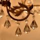 Set of 20 Clear Crystal Glass Faceted Diamond Christmas Ornaments-Chandelier Drop