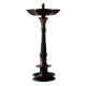 Five Wick Brass Samai Lamp In Black finish