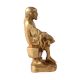 Brass Statue Of Shri Sai Baba Sitting On Stone