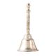 Brass  Hand Held Pooja Bell In Silver Finish