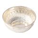 Silver Plated Brass Medium Carved Bowl